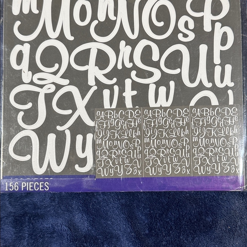 Sticko White Script Alphabet Stickers - Picture 3 of 3